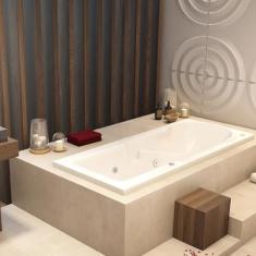 Banheira Hidromassagem Astra Capri Luxo 150cmx80cmx43cm - 01 Jato Acrílico P1 Sem Aquecedor 220v