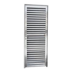 Porta de Alumínio 210x80cm Anodizado Brilhante Super Brimak Abertura E