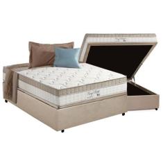 Cama Box Baú Casal: Colchão Molas MasterPocket Ensacadas Anjos King Be