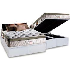 Cama Box Baú Queen: Colchão Molas MasterPocket Ensacadas Herval Impera