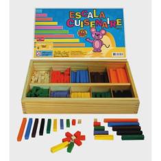 Escala Cuisenaire Completa 294 Peças Cx De Madeira