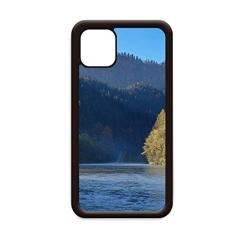 Capa River Mountain Hill Forest Reflection Water para iPhone 12 Pro Max para Apple Mini Mobile Case