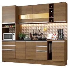 Cozinha Completa Madesa Lazio Com Armário e Balcão (Sem Tampo e Pia)