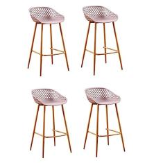 Conjunto 4 Banquetas Clarice Rivatti Camurça