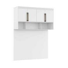 Módulo Aéreo para Cama Casal com Painel Belmax Branco