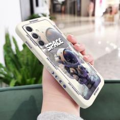 Capa de astronauta espacial para Samsung A54 A34 A24 A14 A04 A04S A04E A73 A53 A33 A23 A13 A03 A72 A52 A52S A32 A22 A12 A71 A51 4G 5G, branco 2, para Samsung A14 4G (5G)