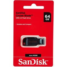 Pen Drive Sandisk 64gb Cruzer Blade 