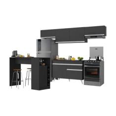 Armário de Cozinha Modulado com Bancada Veneza Multimóveis MP2212, Pre