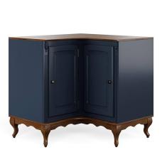 Balcão De Canto Para Cozinha Com 2 Portas Hannover - M560707 Cor Laca - Azul