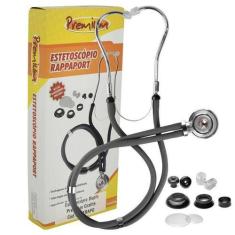 Estetoscópio Rappaport Premium Tubos Duplo Cor Grafite