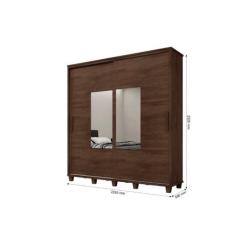 Roupeiro/Armário/Guarda Roupas/Organizador MONT 2 Portas de Correr Com