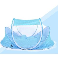 Berço Bebê Portátil Tenda Mosquiteiro Cama 3 Peças Menino - Lorben