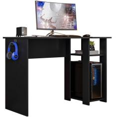 Mesa Gamer Slim Preto Fosco Texturizado Plla