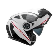 Capacete Articulado Robocop Moto Peels Tr1 Control Branco (62)