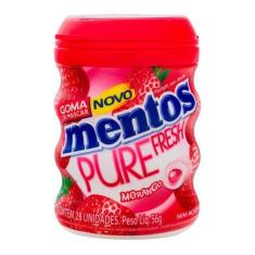 Chiclete Garrafa Mentos Pure Fresh Morango 56g