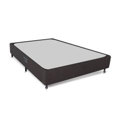 Base Box Para Colchão Casal Castor Class Hibrido 39X128X188Cm Cinza Com Preto