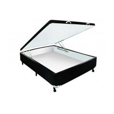 Cama Box Baú Universal Viúva Courano Black New (128x188x35) - Castor