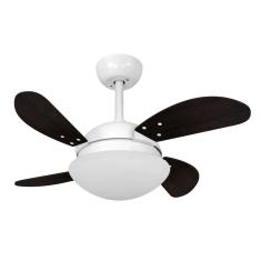 Ventilador de Teto Volare Branco Fosco Fly Mini Tabaco 220V