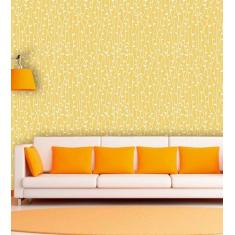 Papel de Parede Auto Adesivo Lavável Diversos d0046 Folhagem Amarela -