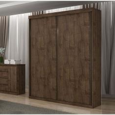 Guarda Roupa Solteiro Búzios 2 Portas 3 Gavetas MDF Búzios-canion Star Móveis