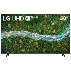 Smart TV 50" LG 4K UHD 50UP7750 WiFi, Bluetooth, HDR, Inteligência Artificial ThinQ, Google, Alexa e Smart Magic - 2021