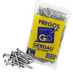 Prego polido com cabeça 16 x 21 pacote 1 kg - Gerdau