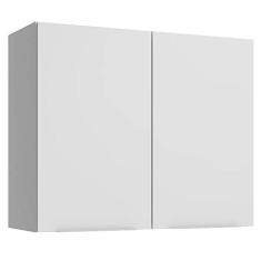 Armário Aéreo Madesa Stella 80 cm 2 Portas - Branco