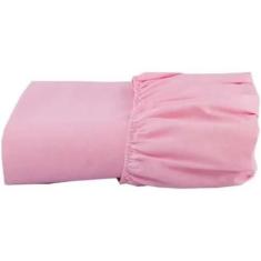 Lençol Avulso C/Elástico Rosa Solteiro 100 % Algodão - Vigui