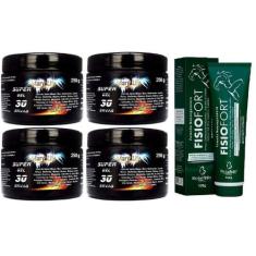 Kit 4 Super Gel 30 Ervas 250g + 1 Pomada Fisio Fort 150g - Bio Instint