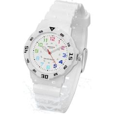 CKV Relógios analógicos infantis para meninas e meninos com tempo de aprendizado luminoso e fácil de ler, pulseira macia, relógio infantil à prova d'água de 30 m, ótimos presentes de aniversário para