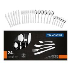 Faqueiro Inox Tramontina Búzios 24 Peças, Inox, 24 peças