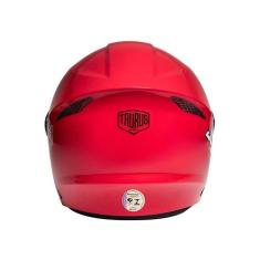 Capacete Para Moto Aberto Taurus Joy 23 Vermelho 60