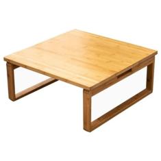 Mesa baixa multifuncional, mesa de café de bambu estilo japonês, mesa de chá, com pernas dobráveis, mesa de jantar pequena dobrável para crianças