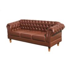 Sofá Dom Pedro 3 Lugares Decoração Sala Recepção Retrô - BELLA DECOR