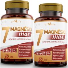 7 Magnésio Max - Óxido - Bisglicinato - Malato - Carbonato - Taurato -