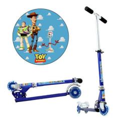 Patinete Toy Story Pixar 3 Rodas Infantil Azul de Alumínio - DM Radica