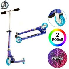 Patinete Scooter Marvel SpiderMan Infantil Azul de Alumínio - DM Radic