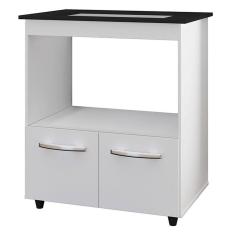 Balcão Para Cooktop 5 Bocas Elisa Branco Mobbs