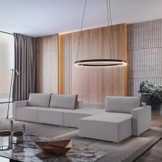 Sofá Amsterdã 4 Lugares Linho 3,90M