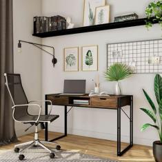 Escrivaninha Well-being Ipê e Preta