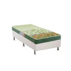 Cama Box Solteiro: Colchão Espuma Anjos D28/EP Anatômico Pantanal + Ba
