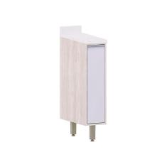 Balcão De Cozinha Com Tampo 20cm 1 Porta Art Luciane Móveis Pátina-cinza Cristal