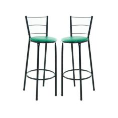 Kit 2 Banquetas Banco Alto Bancada Cozinha Americana - EJC ESPAÇO JUNC