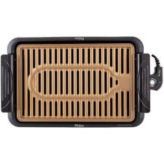 Churrasqueira Elétrica PCQ1200D Philco, Dourado, 110V