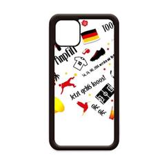 Capa com estampa da bandeira de futebol da Alemanha para iPhone 12 Pro Max para Apple Mini Mobile Case