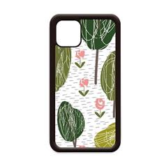 Capa com estampa de plantas abstratas para iPhone 11 Pro Max para Apple Mobile Case Shell
