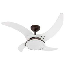 Ventilador Marreiro LED 110/127V 4P, Tron, Marron Café/ Branco