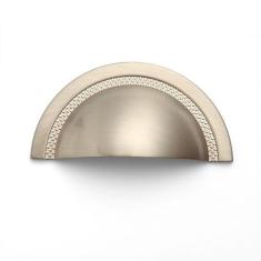Puxador Shell 64mm Níquel Escovado Zen Design