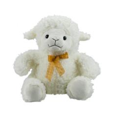 Ovelha Sentado De Laço 32cm Pelúcia - Fofy Toys