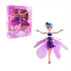 Boneca Princesa Aerocraft Fada Voadora Roxo 19Cm Sensor Nº5